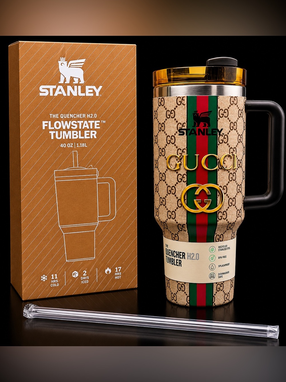 Stanley The Quencher 40 oz
H2.0 FlowState Tumbler-Gucci